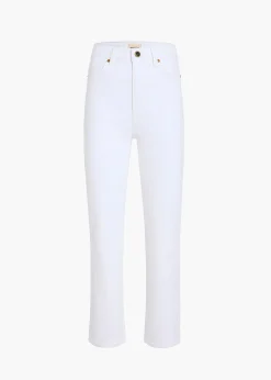 KHAITE Abigail-Abigail Stretch Jean in White
