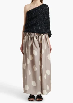 Khaite Shirts & Tops-Addison Shawl in Black