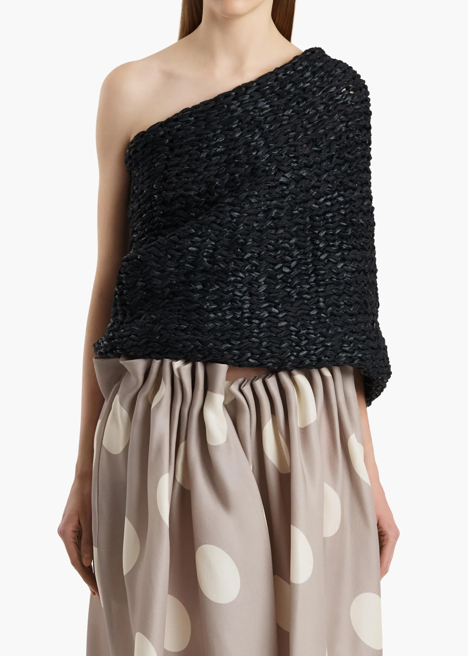 Khaite Shirts & Tops-Addison Shawl in Black