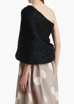 Khaite Shirts & Tops-Addison Shawl in Black