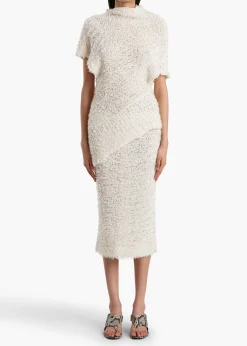 Khaite Knitwear|Skirts & Shorts-Adela Skirt in Ivory