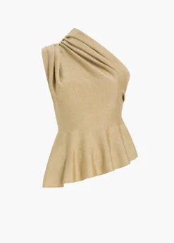 Khaite Shirts & Tops-Aimee Top in Gold
