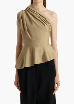 Khaite Shirts & Tops-Aimee Top in Gold