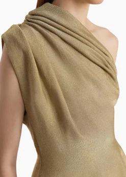 Khaite Shirts & Tops-Aimee Top in Gold