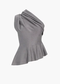 Khaite Shirts & Tops-Aimee Top in Gunmetal