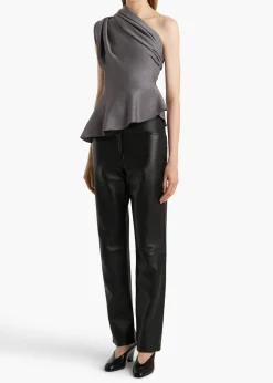 Khaite Shirts & Tops-Aimee Top in Gunmetal
