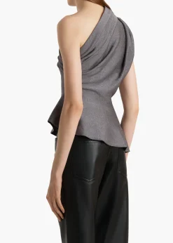 Khaite Shirts & Tops-Aimee Top in Gunmetal
