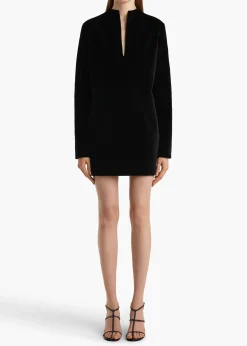 Khaite Dresses-Aleena Dress in Black Velvet