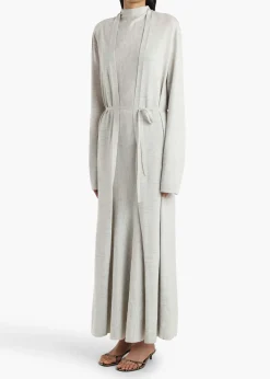 Khaite Knitwear-Alek Cardigan in Cloud