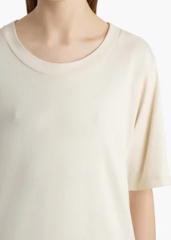 Khaite T-Shirts & Tanks-Allen Top in Cream