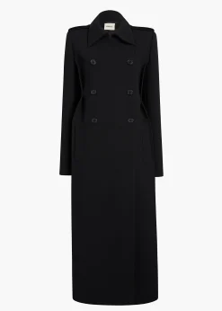 Khaite Outerwear & Coats-Alton Coat in Black