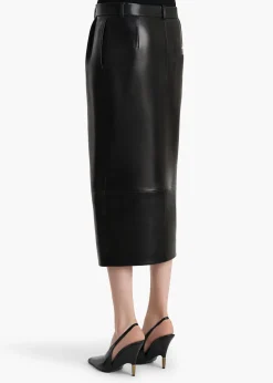 Khaite Leather|Skirts & Shorts-Anden Skirt in Black Leather