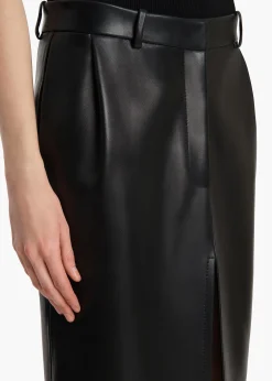Khaite Leather|Skirts & Shorts-Anden Skirt in Black Leather
