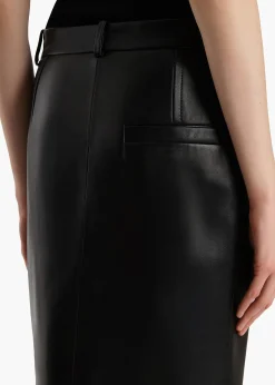 Khaite Leather|Skirts & Shorts-Anden Skirt in Black Leather