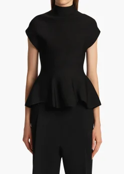 Khaite Shirts & Tops-Andra Top in Black