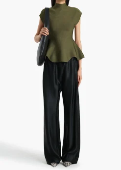 Khaite Shirts & Tops-Andra Top in Olive