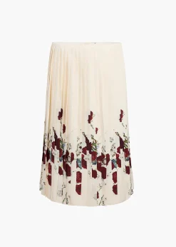 Khaite Skirts & Shorts-Anya Skirt in Cream Multi