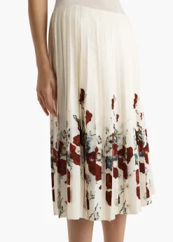 Khaite Skirts & Shorts-Anya Skirt in Cream Multi