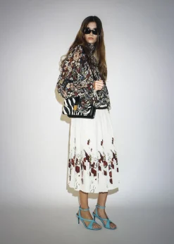 Khaite Skirts & Shorts-Anya Skirt in Cream Multi
