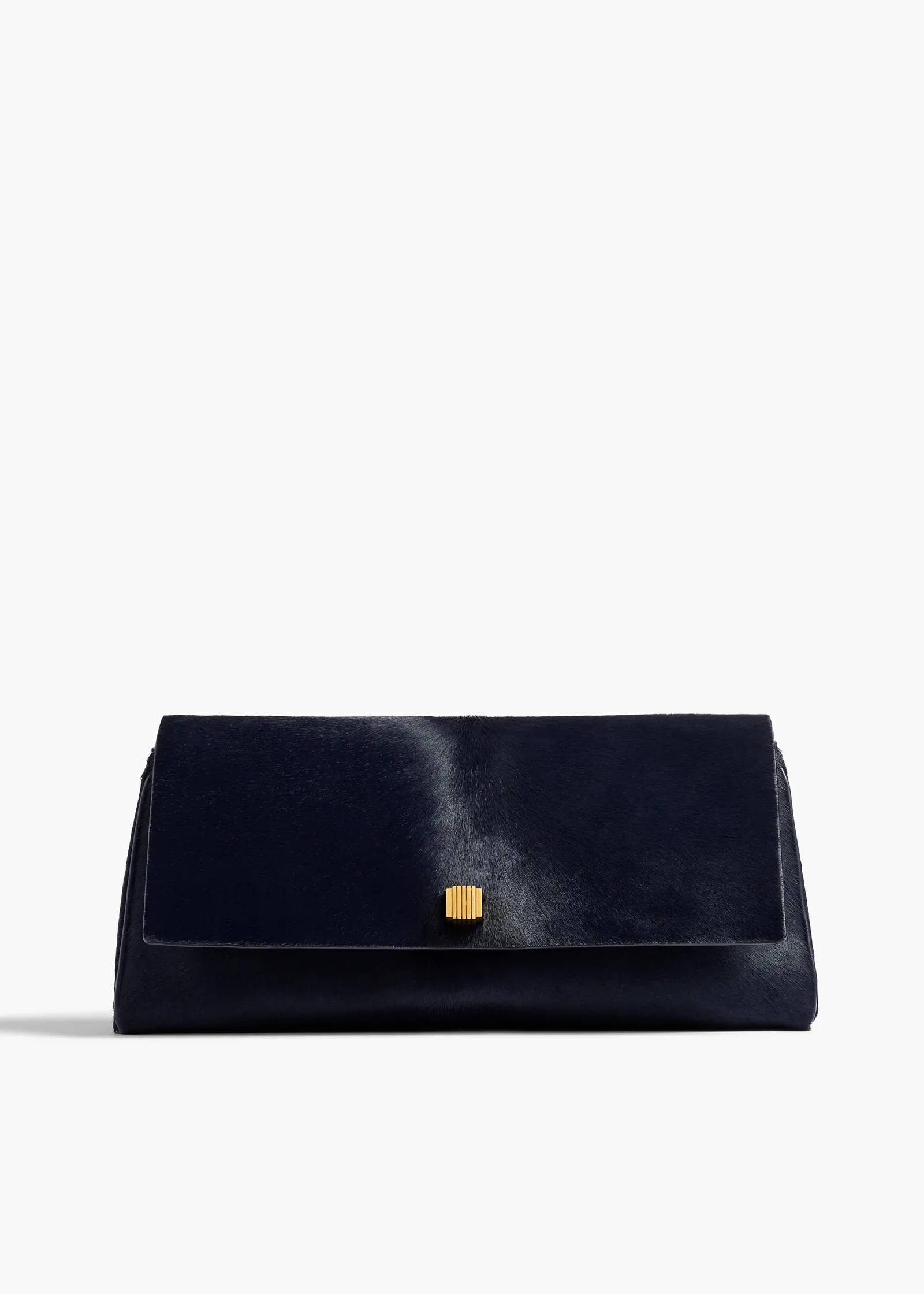 Khaite Evening-Audrey Clutch in Midnight Haircalf