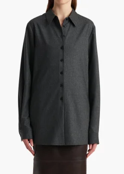 Khaite Shirts & Tops-Auryn Top in Storm