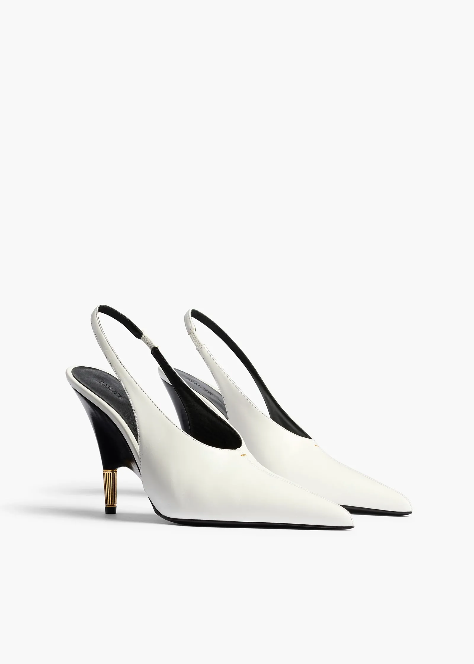 Khaite Pumps-Bella Pump in Chalk Glazed Leather