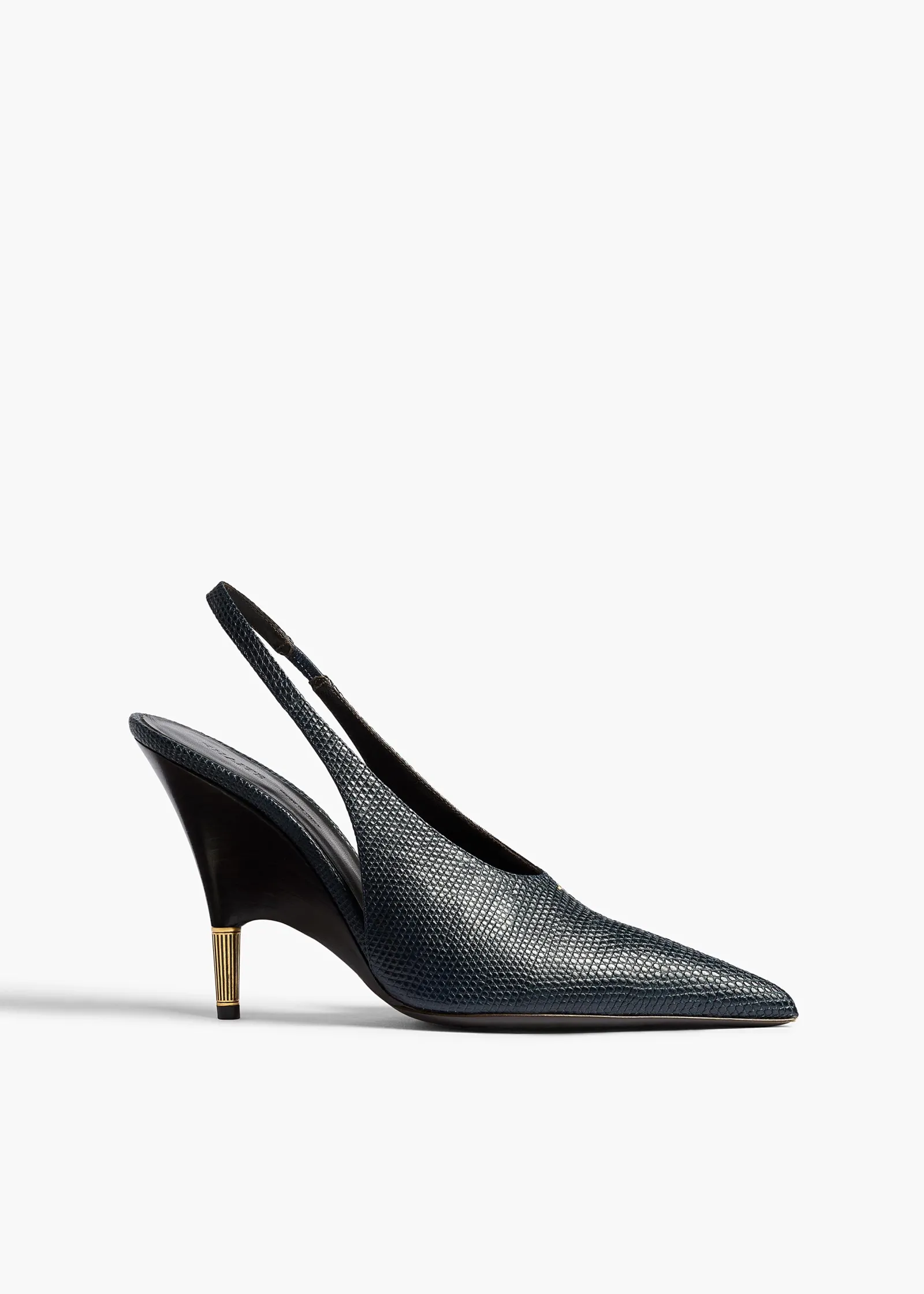 Khaite Pumps-Bella Pump in Midnight Lizard