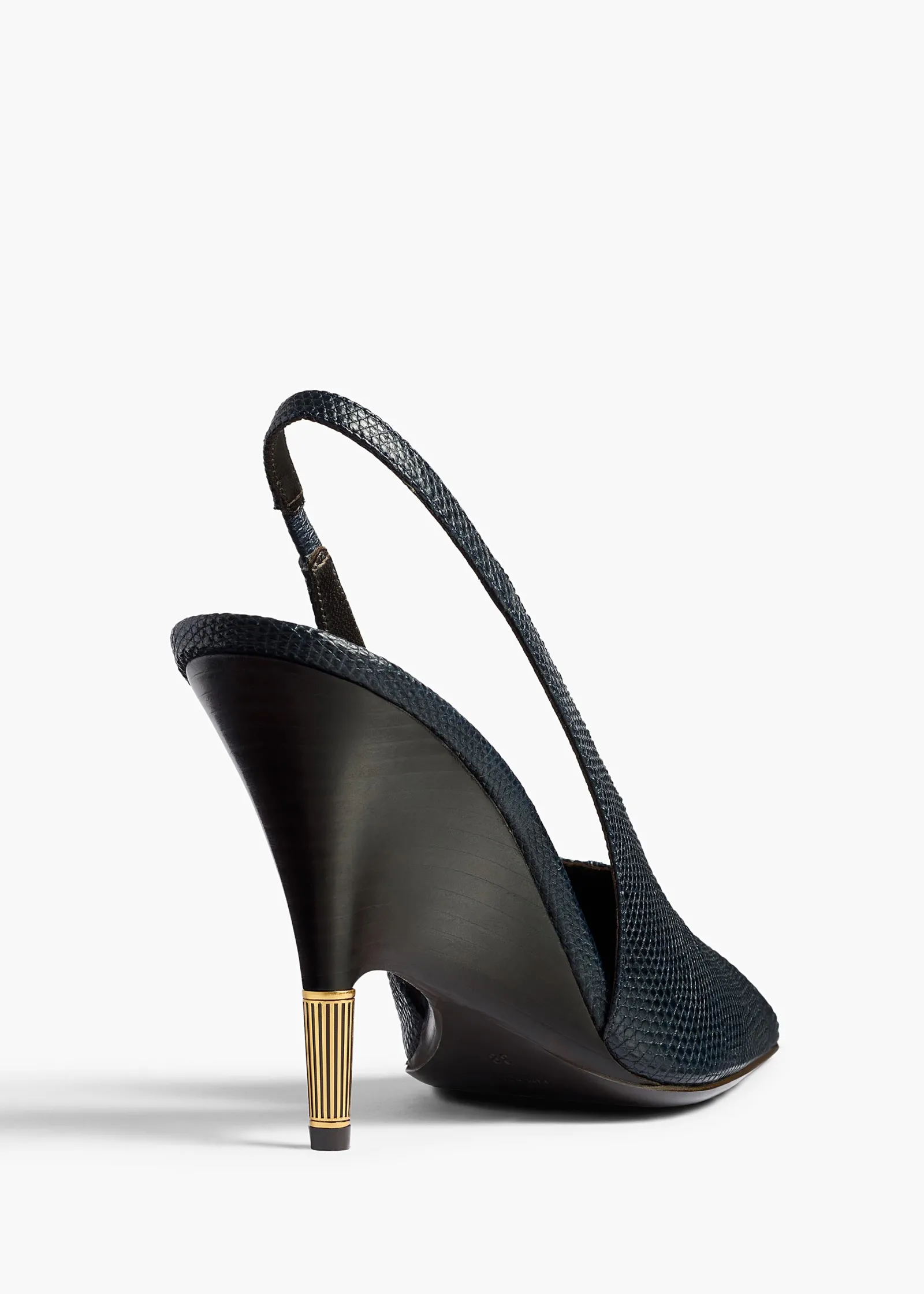 Khaite Pumps-Bella Pump in Midnight Lizard