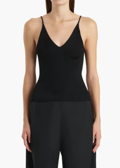 Khaite Shirts & Tops-Bellame Top in Black