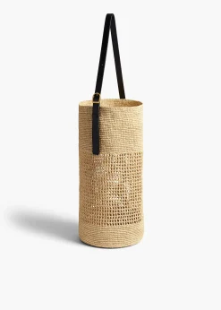 Khaite Totes-Billie Bucket Bag in Natural Raffia