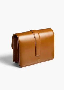 Khaite Crossbody Bags-Blake Crossbody Bag in Dark Honey Leather