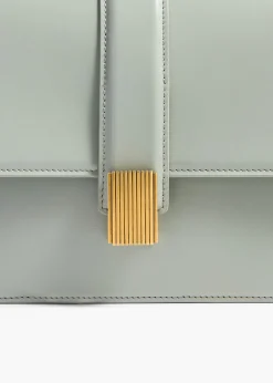 Khaite Crossbody Bags-Blake Crossbody Bag in Eucalyptus Leather