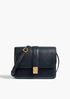Khaite Crossbody Bags-Blake Crossbody Bag in Midnight Lizard