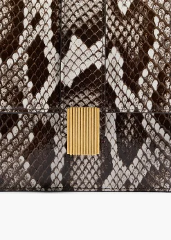 Khaite Crossbody Bags-Blake Crossbody Bag in Natural Python
