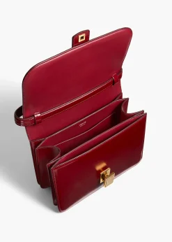 Khaite Crossbody Bags-Blake Crossbody Bag in Oxblood Leather