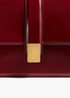 Khaite Crossbody Bags-Blake Crossbody Bag in Oxblood Leather