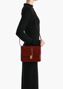 Khaite Crossbody Bags-Blake Crossbody Bag in Oxblood Leather