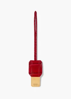 Khaite Crossbody Bags-Blake Crossbody Bag in Ruby Alligator