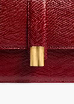 Khaite Crossbody Bags-Blake Crossbody Bag in Ruby Lizard