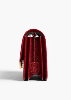 Khaite Crossbody Bags-Blake Crossbody Bag in Ruby Lizard