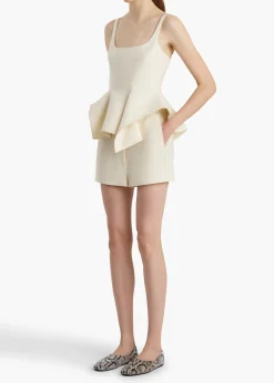 Khaite Skirts & Shorts-Blane Short in Natural