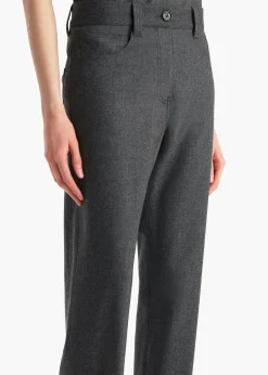 Khaite Leather|Pants-Callum Pant in Storm