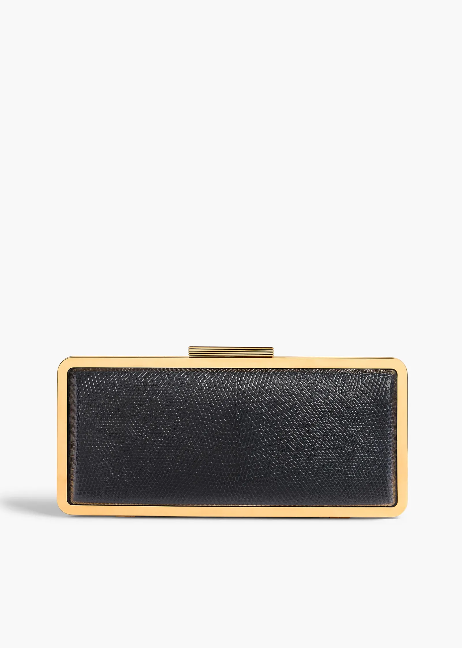 Khaite Evening-Casey Minaudiere in Midnight Lizard