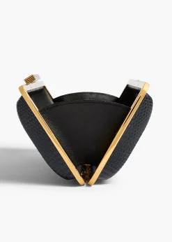 Khaite Evening-Casey Minaudiere in Midnight Lizard