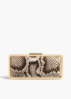 Khaite Evening-Casey Minaudiere in Natural Python