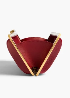 Khaite Evening-Casey Minaudiere in Ruby Lizard