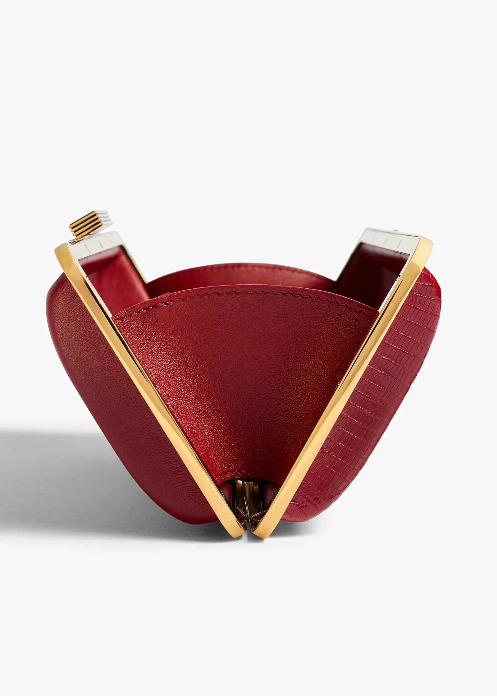 Khaite Evening-Casey Minaudiere in Ruby Lizard