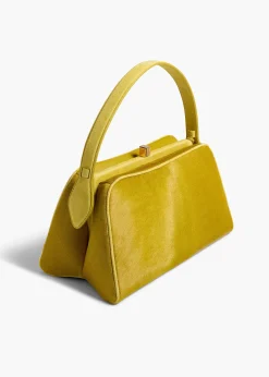 Khaite Top Handle-Cate Bag in Fern Haircalf