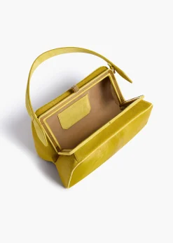 Khaite Top Handle-Cate Bag in Fern Haircalf