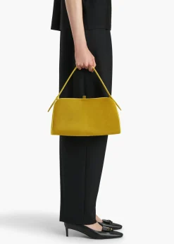 Khaite Top Handle-Cate Bag in Fern Haircalf